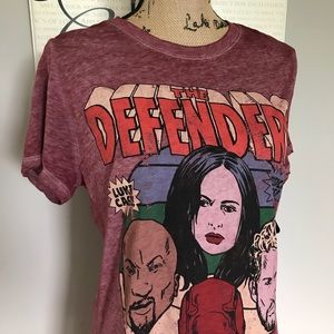 Marvel The Defenders Netflix Teeshirt sizeL